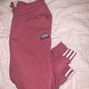 Pink Adidas Sweats - urban outfitters
